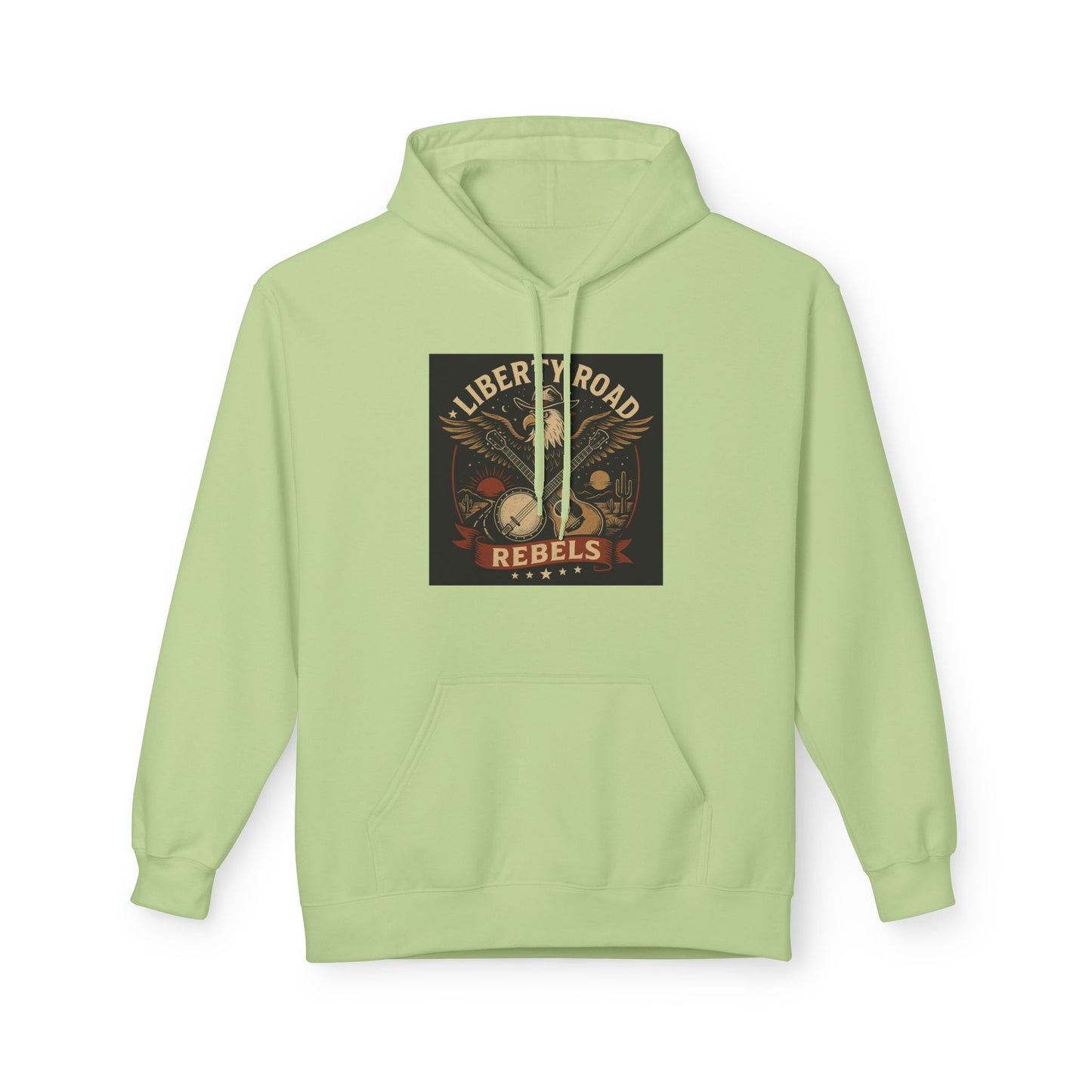 Liberty Road Rebels Vintage Americana Style Soft Fleece Hoodie