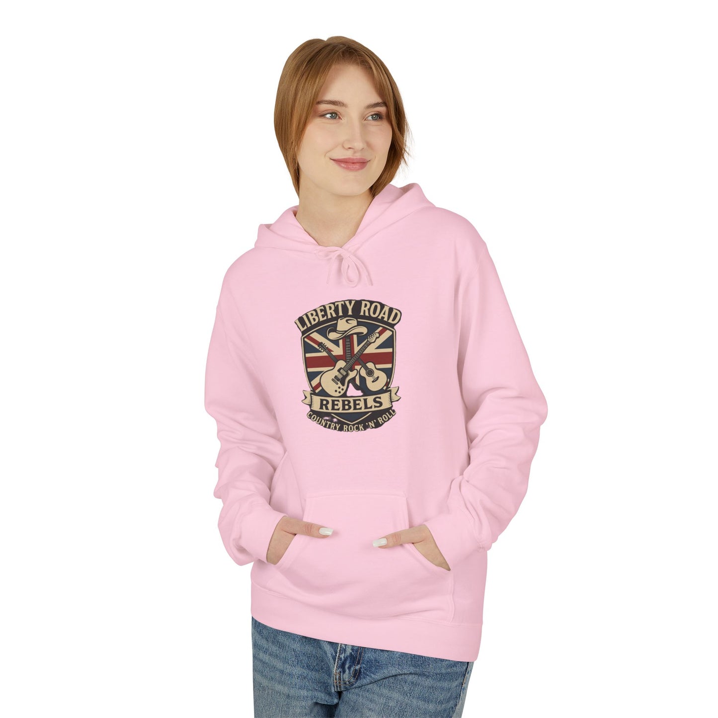 Liberty Road Rebels Britannia Fleece Hoodie Unisex Sweatshirt