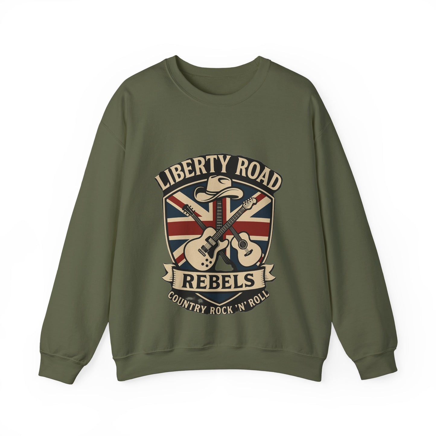 Liberty Road Rebels Britannia Sweatshirt Unisex Crewneck Longsleeve T-Shirt