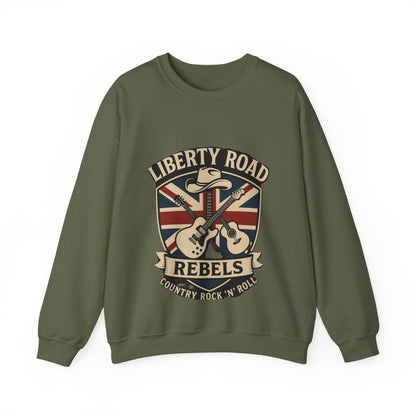 Liberty Road Rebels Britannia Sweatshirt Unisex Crewneck Longsleeve T-Shirt