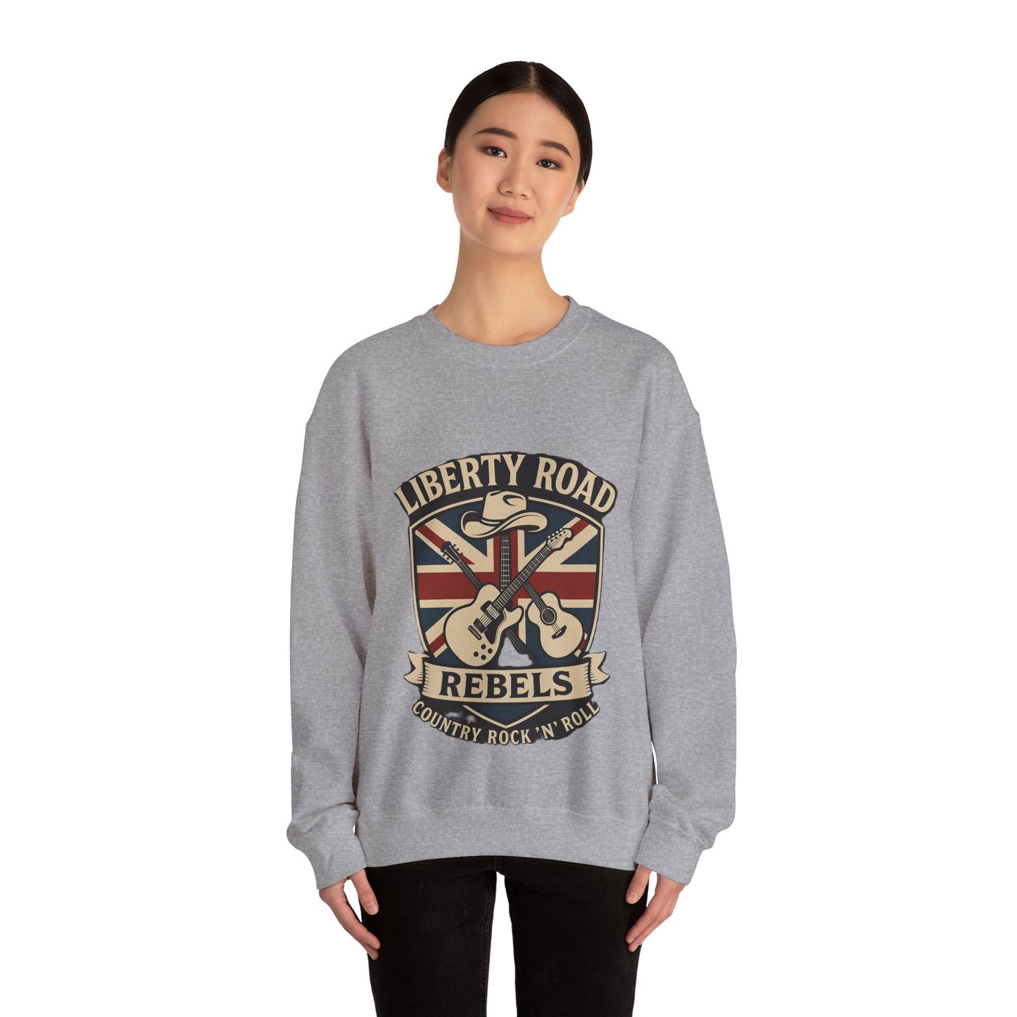 Liberty Road Rebels Britannia Sweatshirt Unisex Crewneck Longsleeve T-Shirt