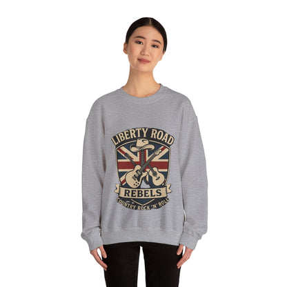 Liberty Road Rebels Britannia Sweatshirt Unisex Crewneck Longsleeve T-Shirt