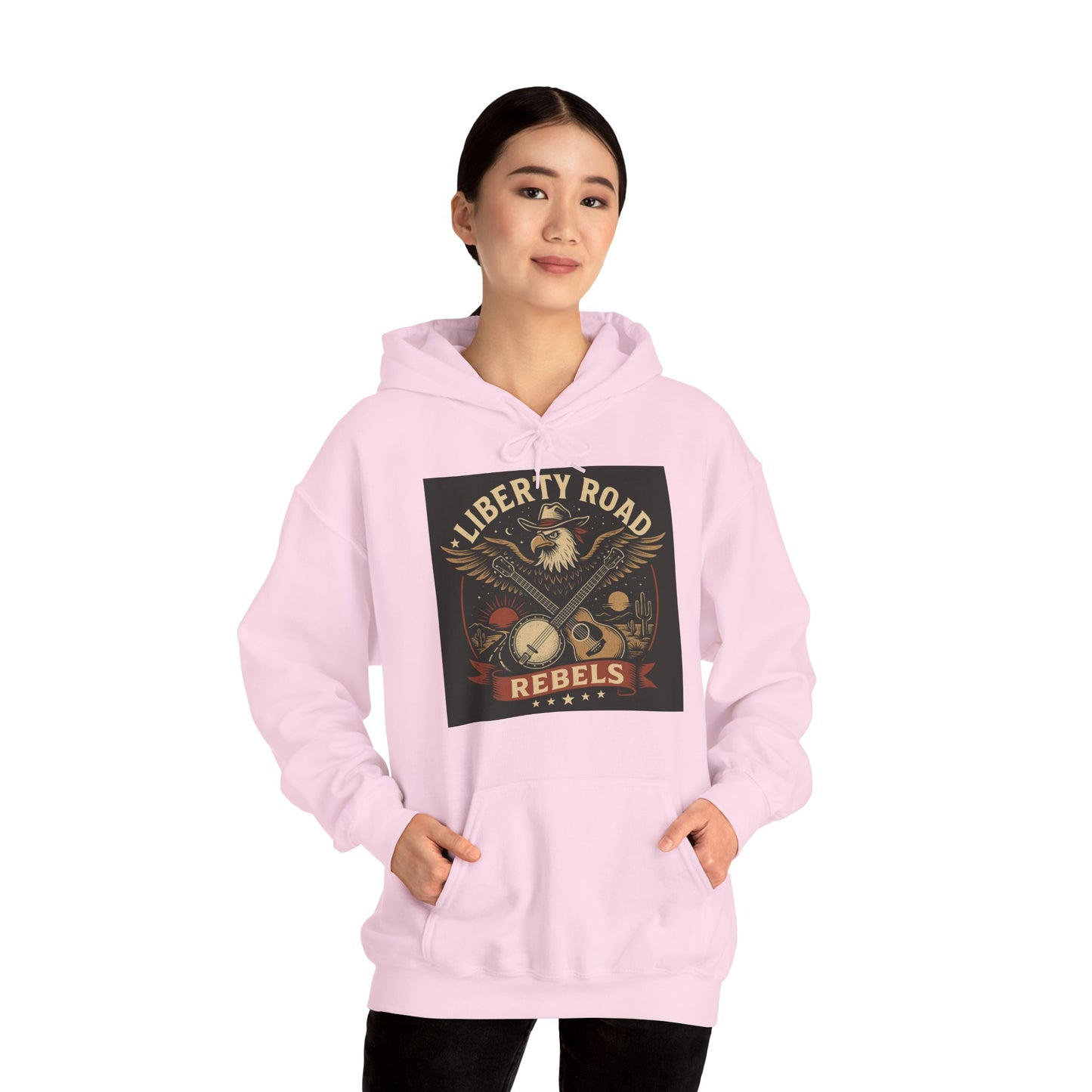 Liberty Road Rebels Vintage Americana Style Sweatshirt Unisex Hoodie
