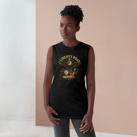 Liberty Road Rebels Vintage Americana Style Unisex Tank Top Singlet