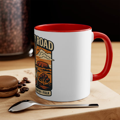Liberty Road Rebels Australiana Colorful Accent Coffee Mug