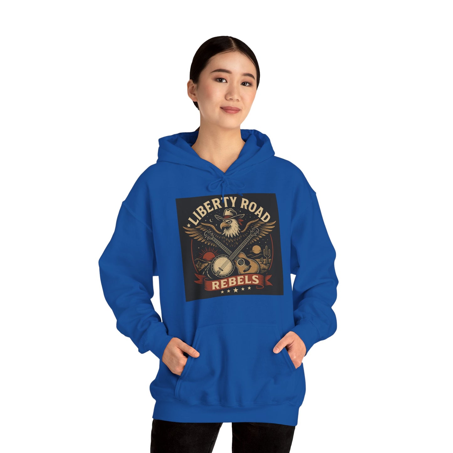 Liberty Road Rebels Vintage Americana Style Sweatshirt Unisex Hoodie