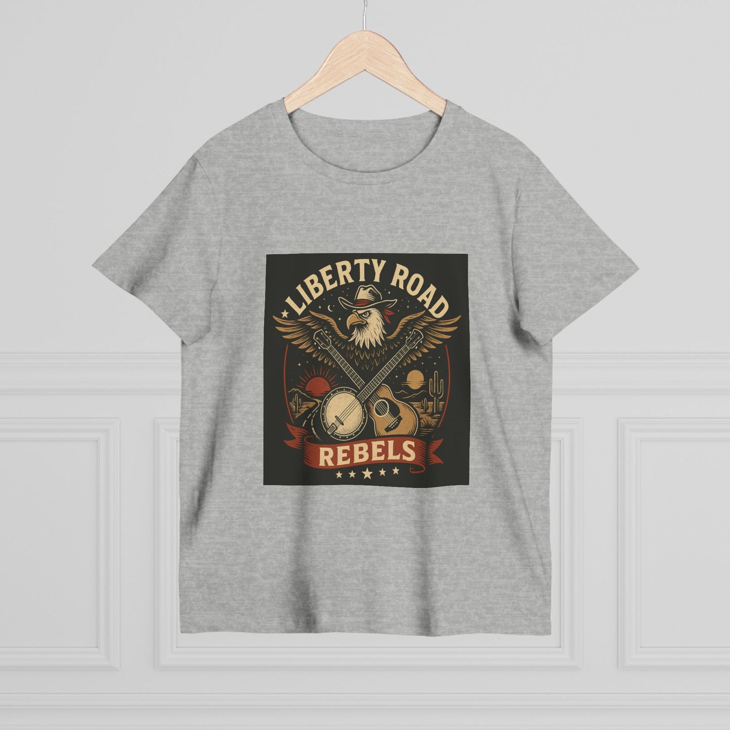 Liberty Road Rebels Vintage Americana Style Women's T-Shirt Tee