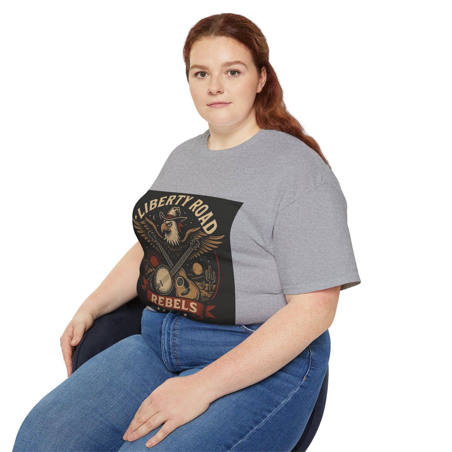Liberty Road Rebels Vintage Americana Style Unisex Tee T-Shirt