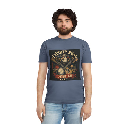 Liberty Road Rebels Vintage Americana Style Unisex Faded Tee T-Shirt