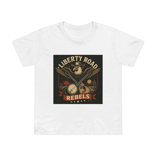 Liberty Road Rebels Vintage Americana Style Women's T-Shirt Tee