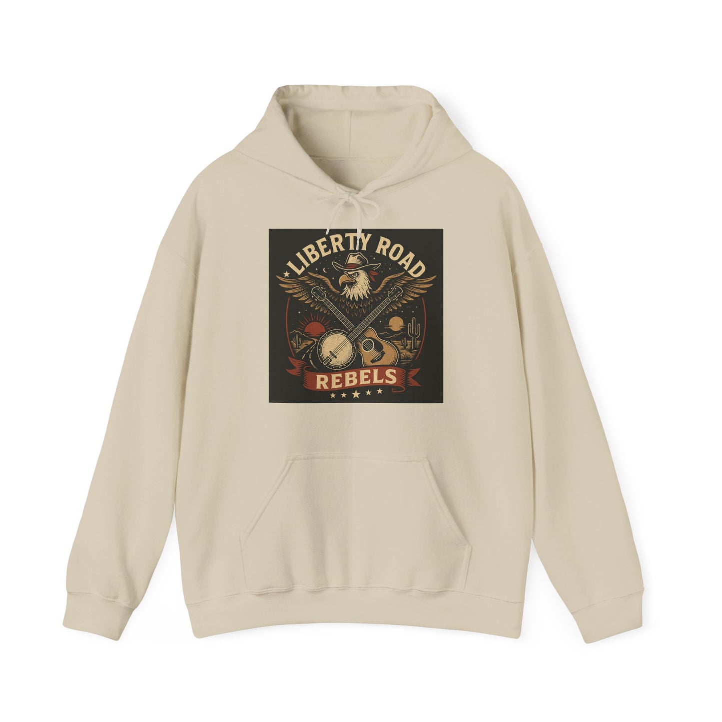 Liberty Road Rebels Vintage Americana Style Sweatshirt Unisex Hoodie