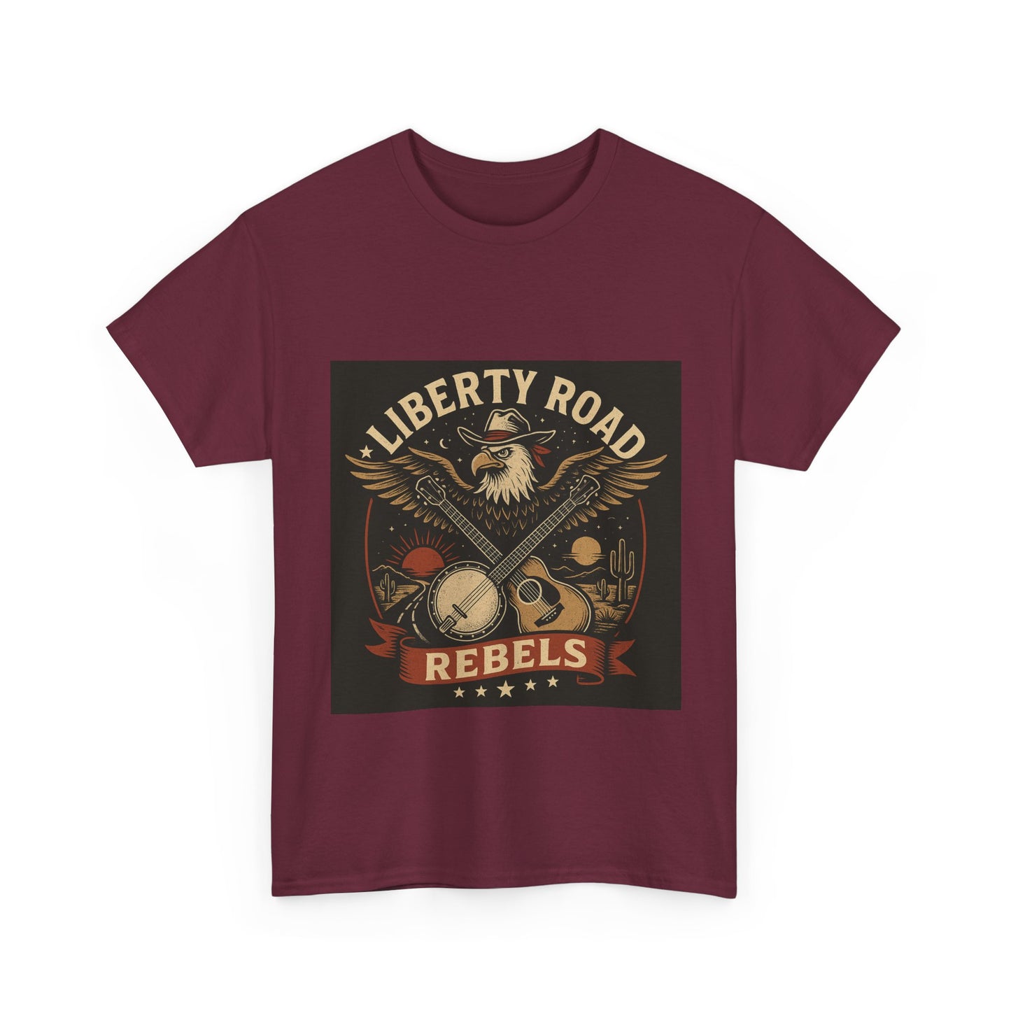 Liberty Road Rebels Vintage Americana Style Tee Unisex T-Shirt