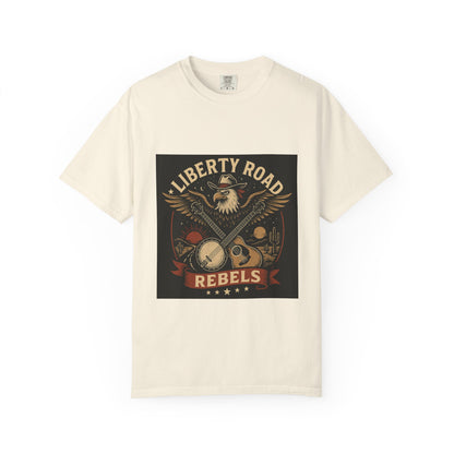 Liberty Road Rebels Vintage Americana Style Tee T-Shirt