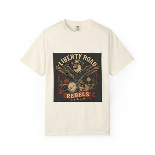 Liberty Road Rebels Vintage Americana Style Tee T-Shirt