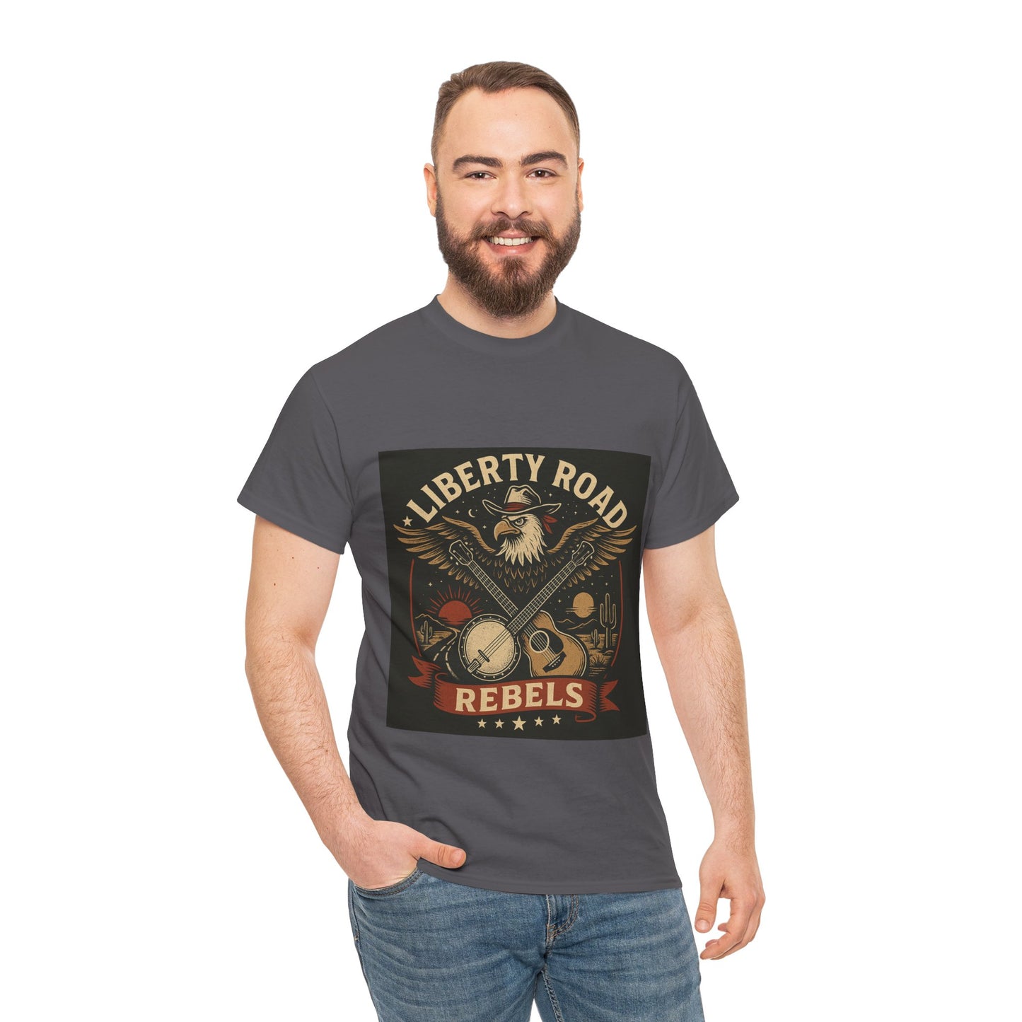 Liberty Road Rebels Vintage Americana Style Tee Unisex T-Shirt