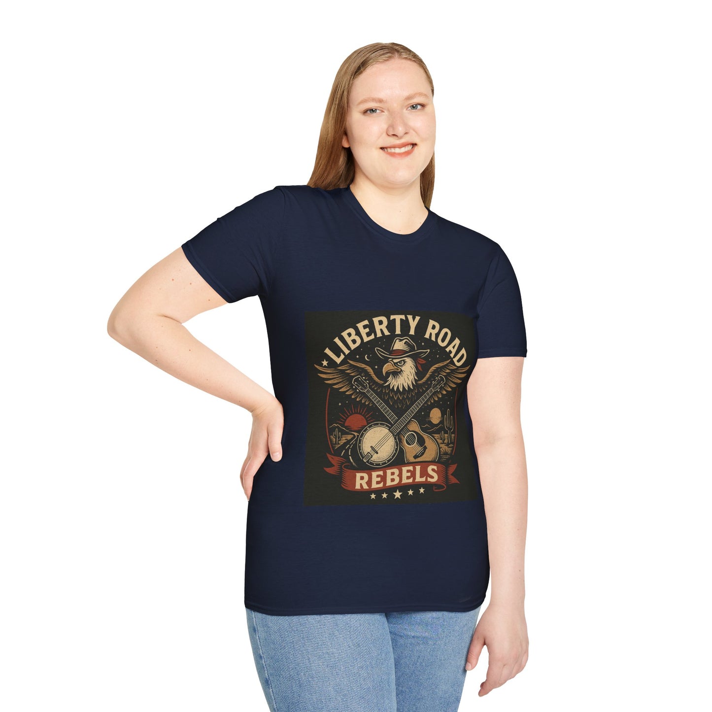 Liberty Road Rebels Vintage Americana Style T-Shirt