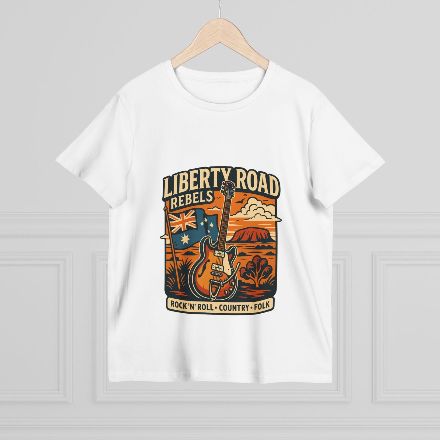Liberty Road Rebels Vintage Australiana Rock 'n' Roll Tee T-Shirt