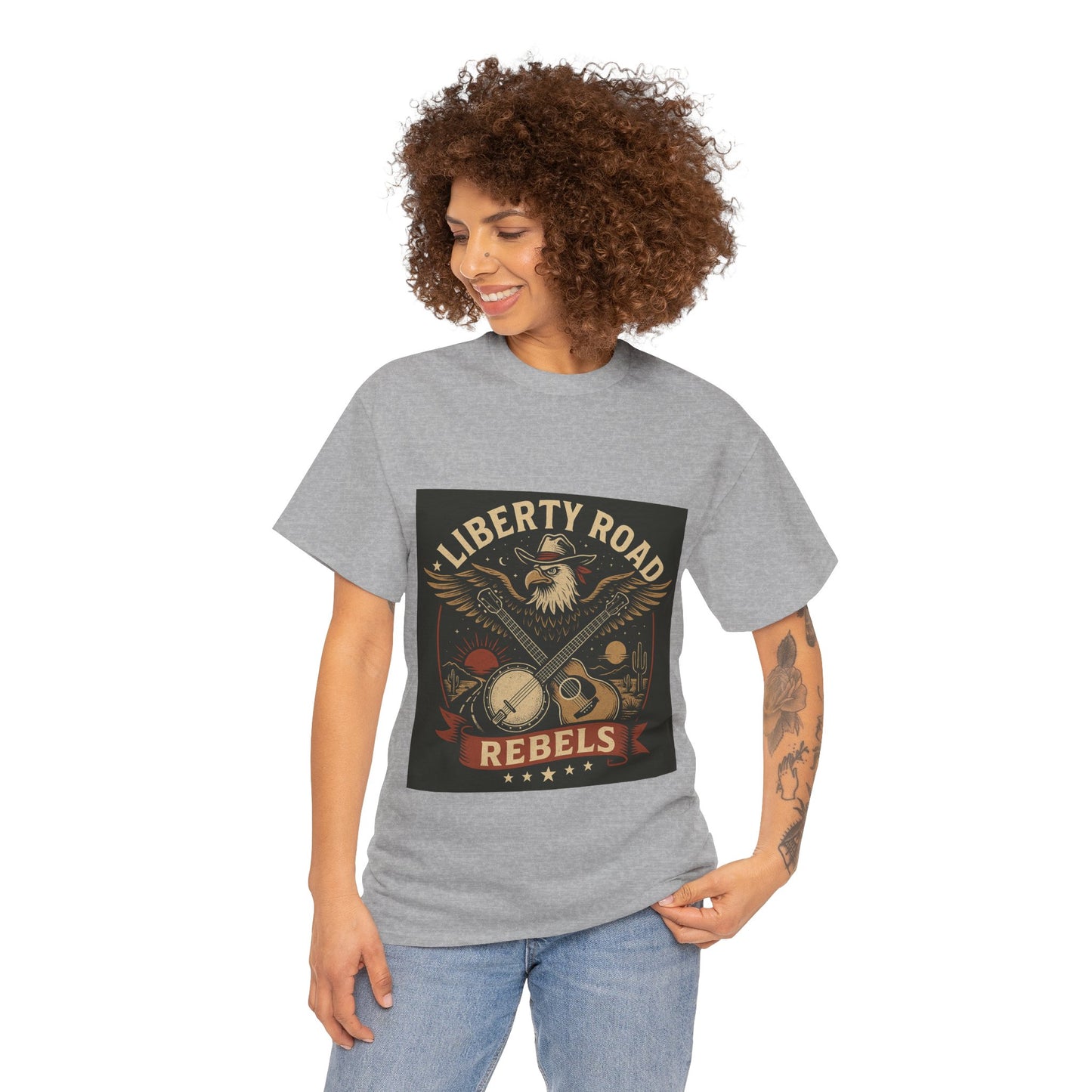 Liberty Road Rebels Vintage Americana Style Tee Unisex T-Shirt