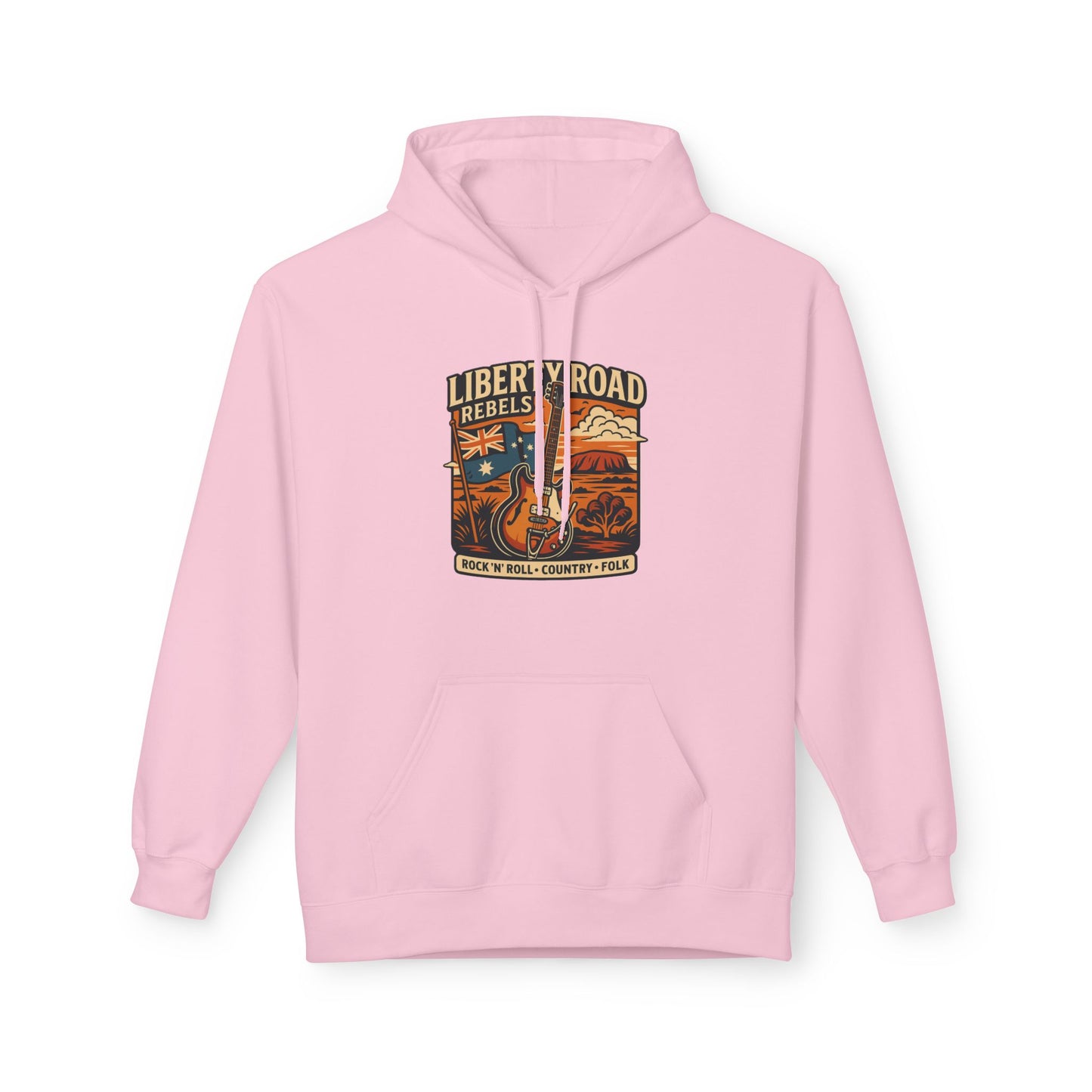 Liberty Road Rebels Vintage-Inspired Australiana Hoodie Cozy Sweatshirt
