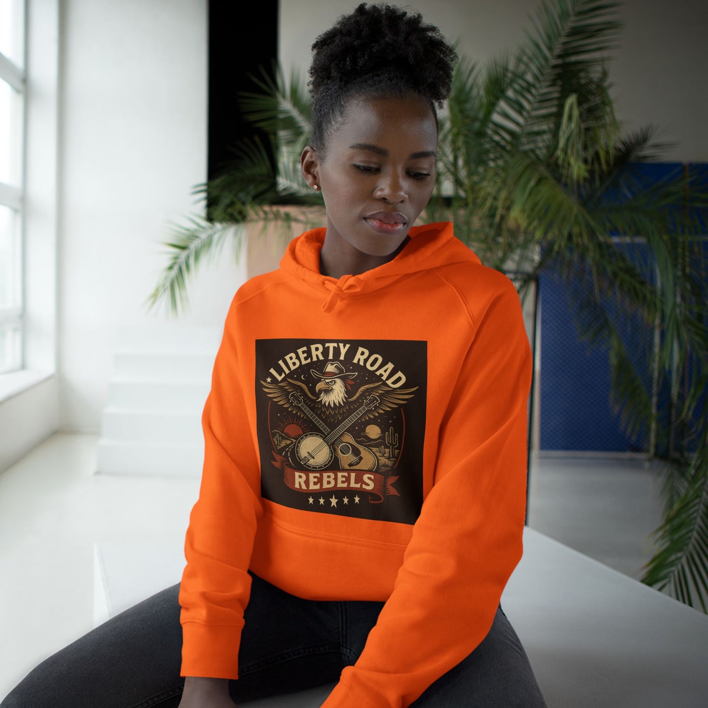 Liberty Road Rebels Vintage Americana Style Hoodie Unisex Sweatshirt