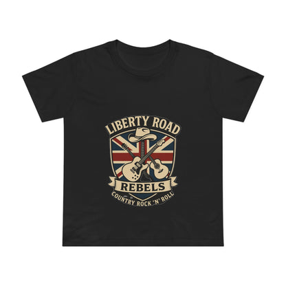 Liberty Road Rebels Britannia Rock 'n' Roll Tee Women's Graphic T-Shirt