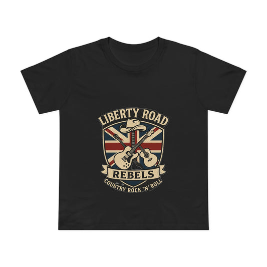 Liberty Road Rebels Britannia Rock 'n' Roll Tee Women's Graphic T-Shirt
