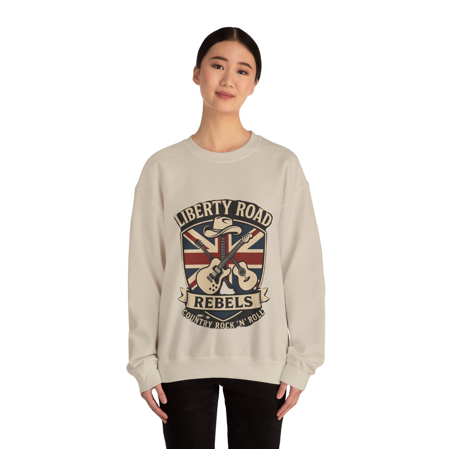 Liberty Road Rebels Britannia Sweatshirt Unisex Crewneck Longsleeve T-Shirt