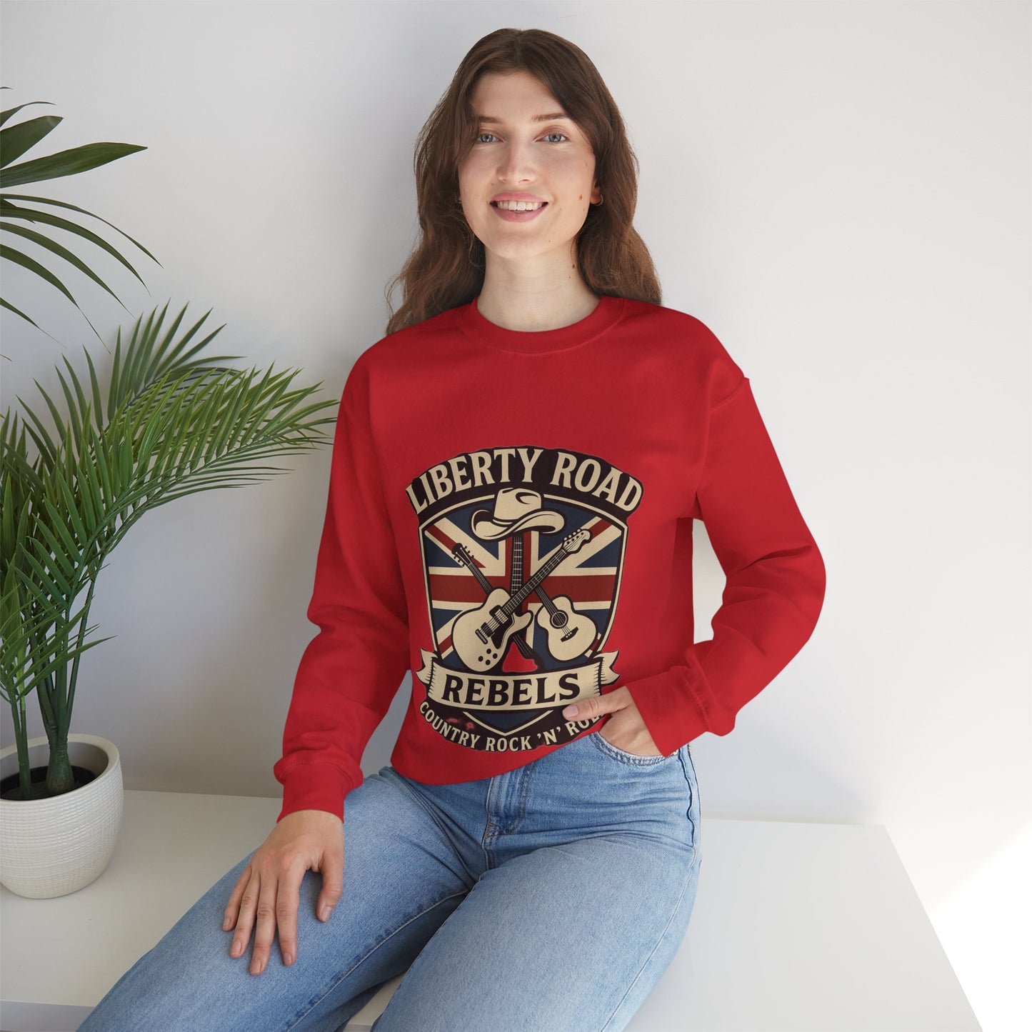 Liberty Road Rebels Britannia Sweatshirt Unisex Crewneck Longsleeve T-Shirt