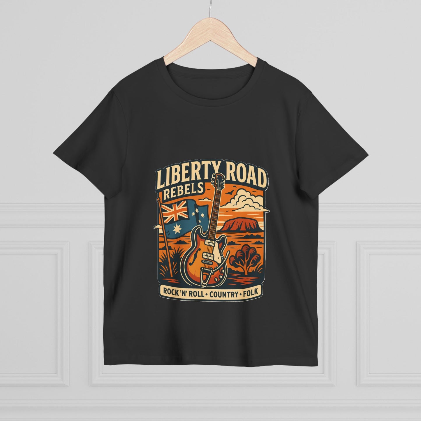 Liberty Road Rebels Vintage Australiana Rock 'n' Roll Tee T-Shirt
