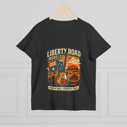 Liberty Road Rebels Vintage Australiana Rock 'n' Roll Tee T-Shirt