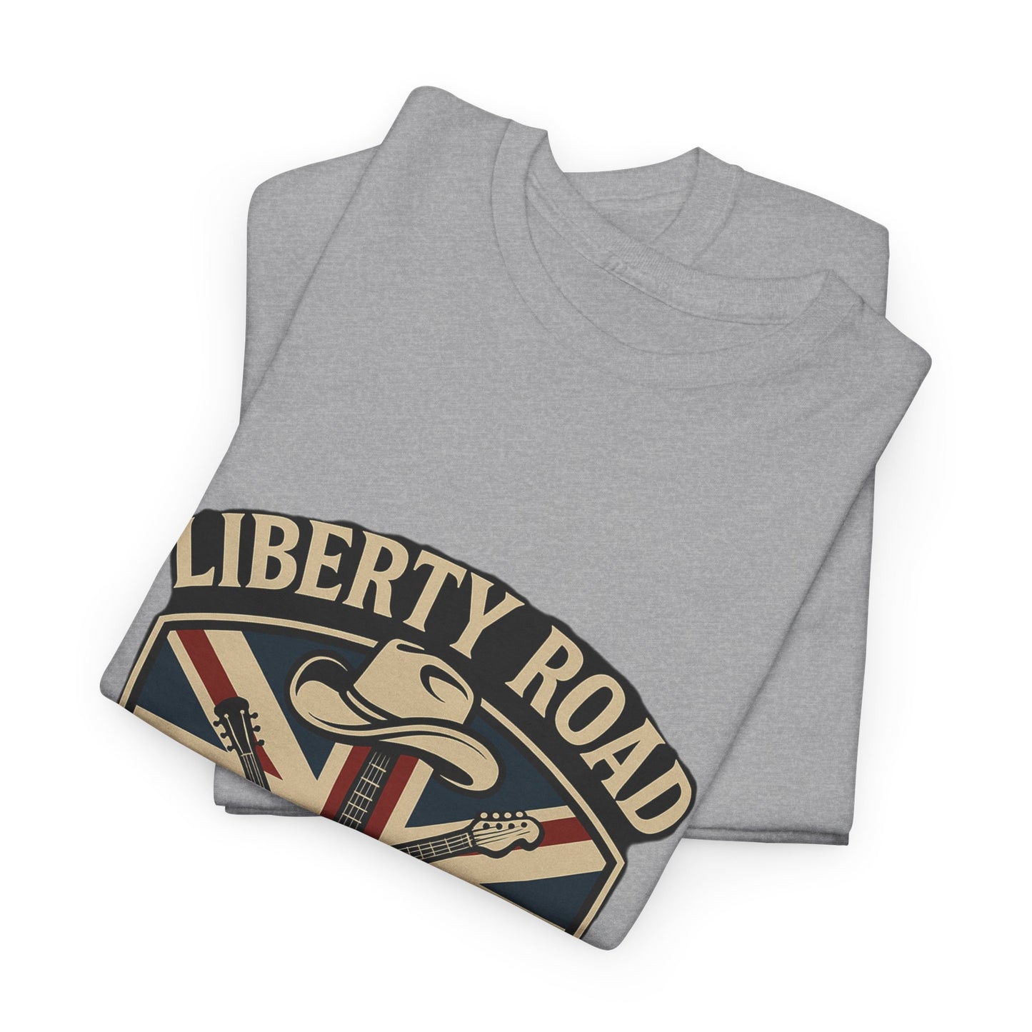 Liberty Road Rebels Britannia Rock 'n' Roll Rebels Tee Unisex Heavy Cotton T-Shirt