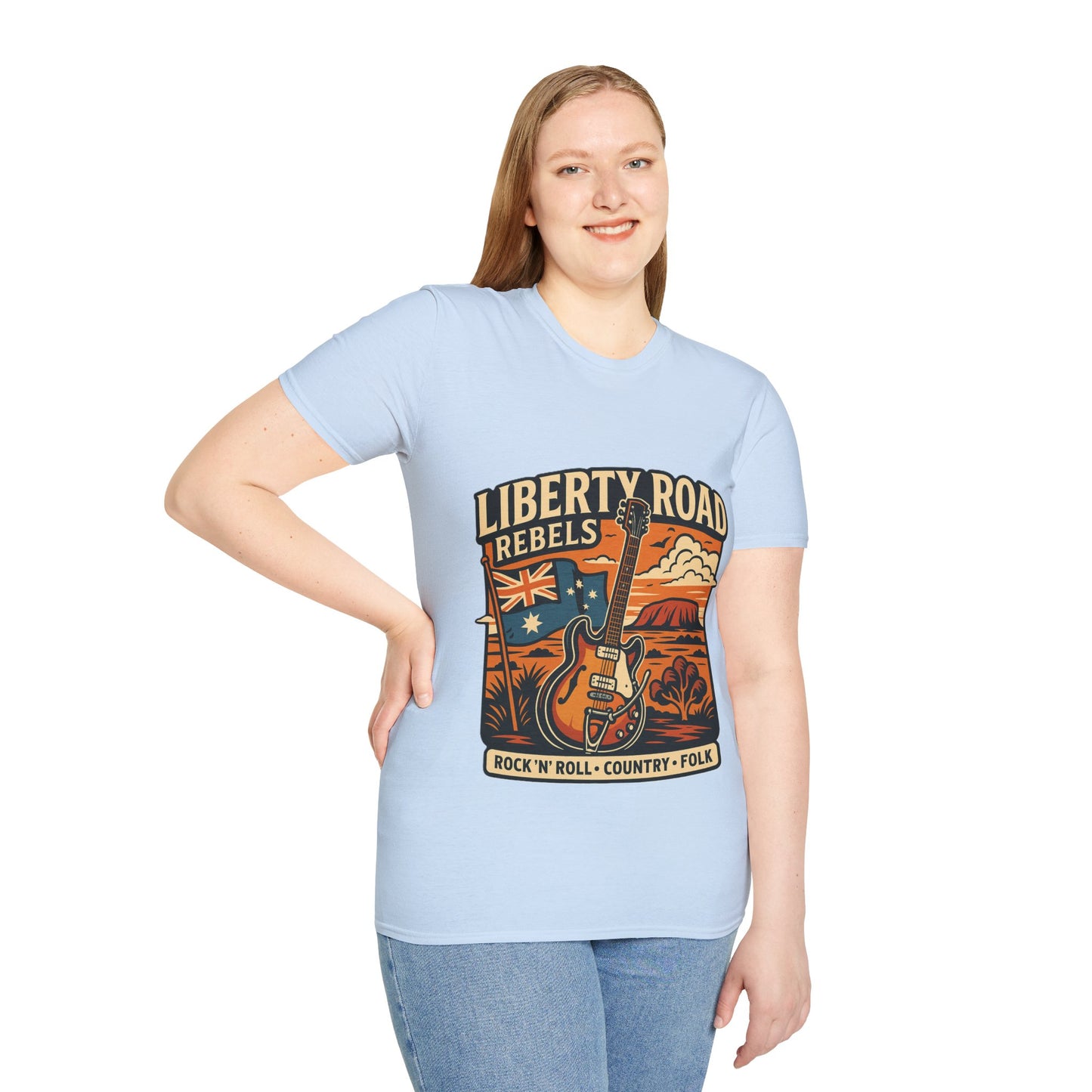Liberty Road Rebels Australiana T-Shirt Unisex Graphic Tee