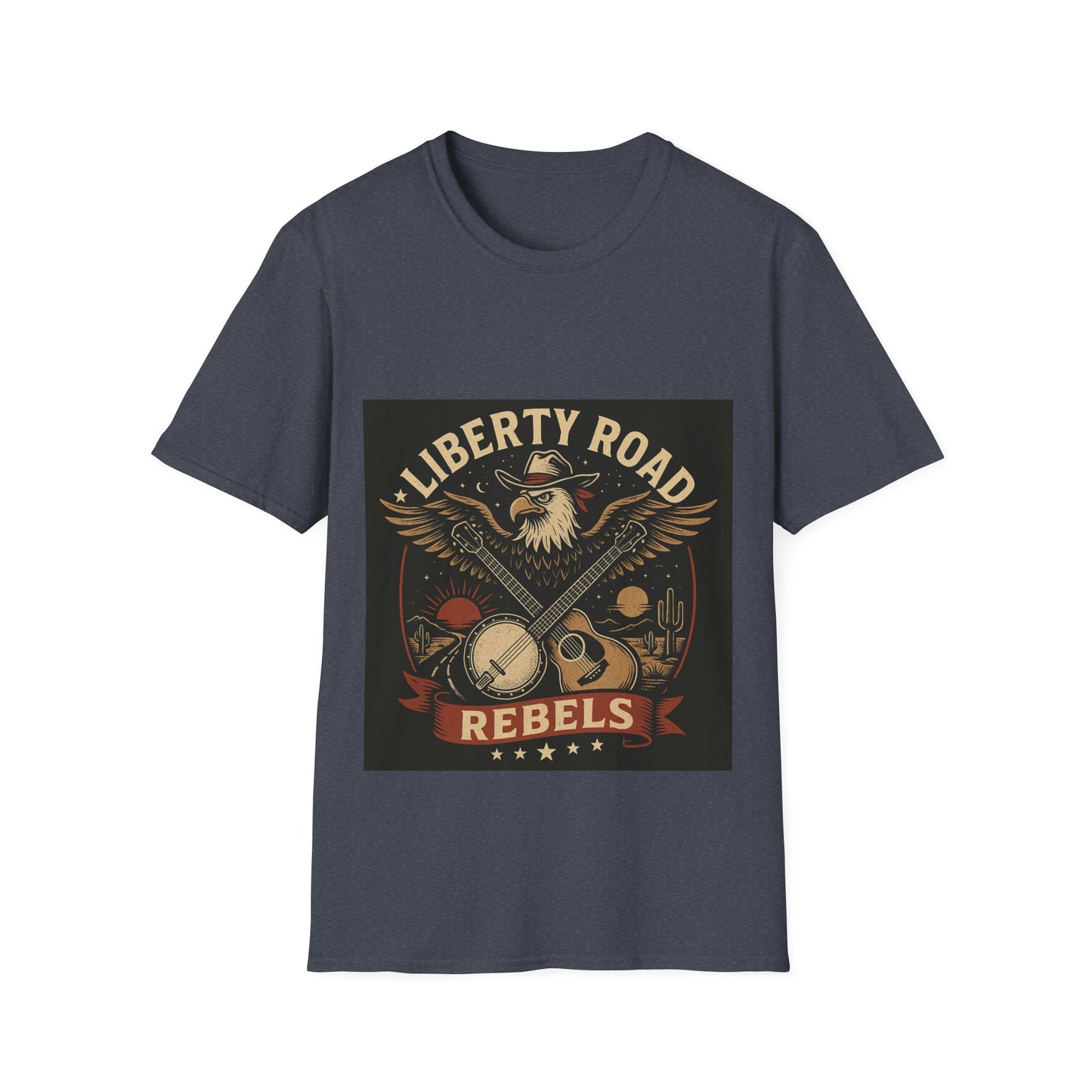 Liberty Road Rebels Vintage Americana Style T-Shirt