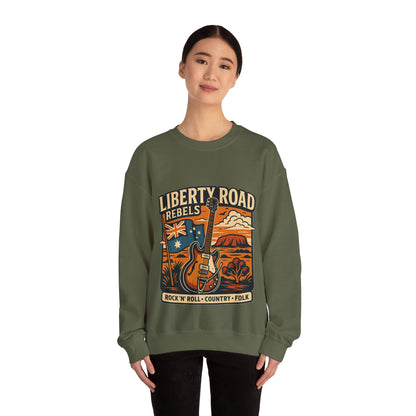 Liberty Road Rebels Australiana Cozy Crewneck Sweatshirt