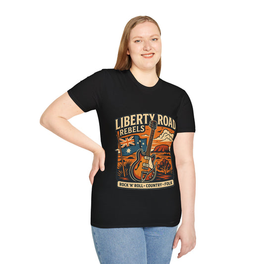Liberty Road Rebels Australiana T-Shirt Unisex Graphic Tee