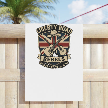 Liberty Road Rebels Britannia Rock 'n' Roll Beach Towels