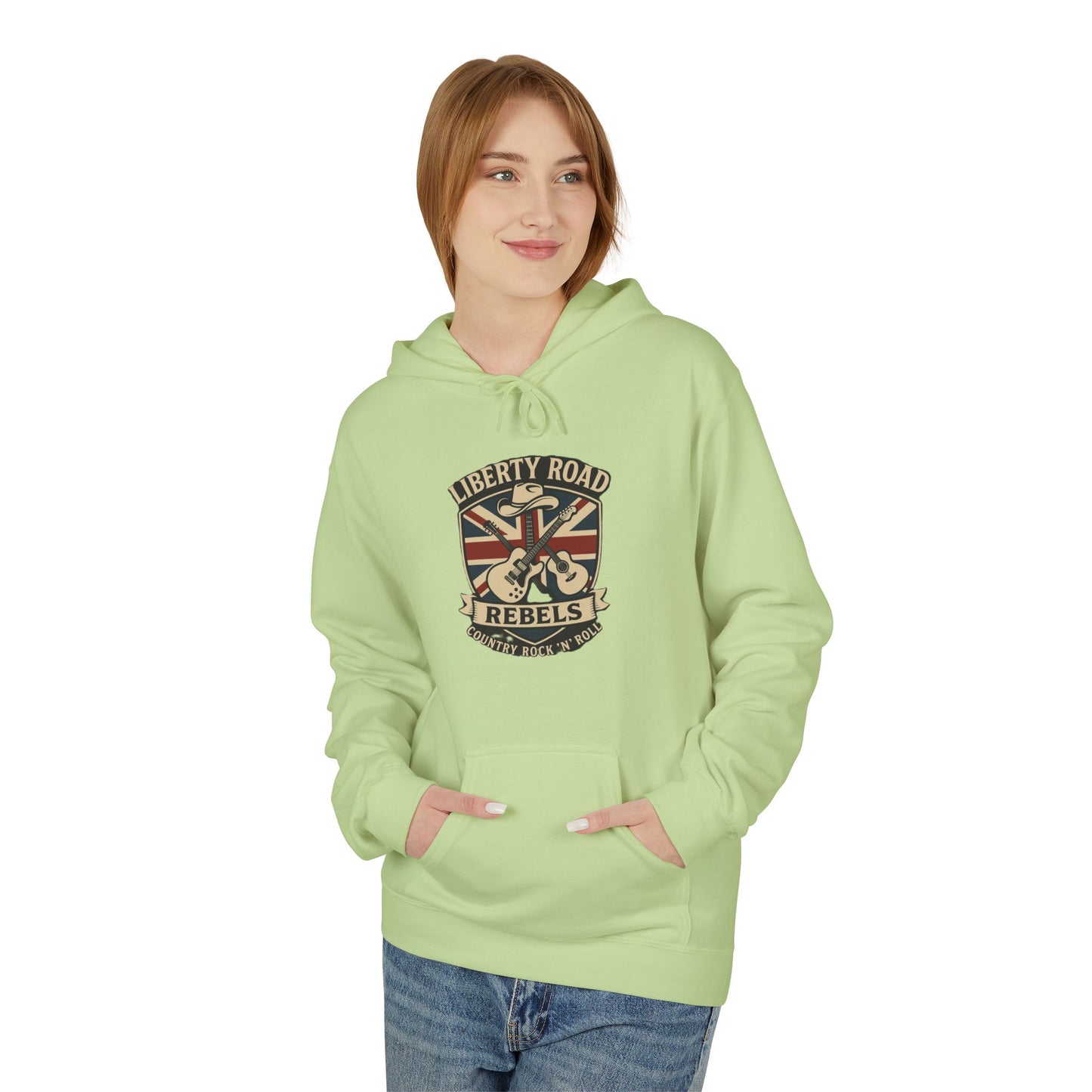 Liberty Road Rebels Britannia Fleece Hoodie Unisex Sweatshirt