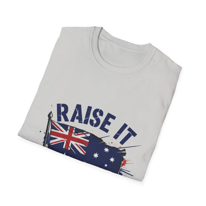 Raise It Respect It Australia Flag Unisex T-Shirt Tee