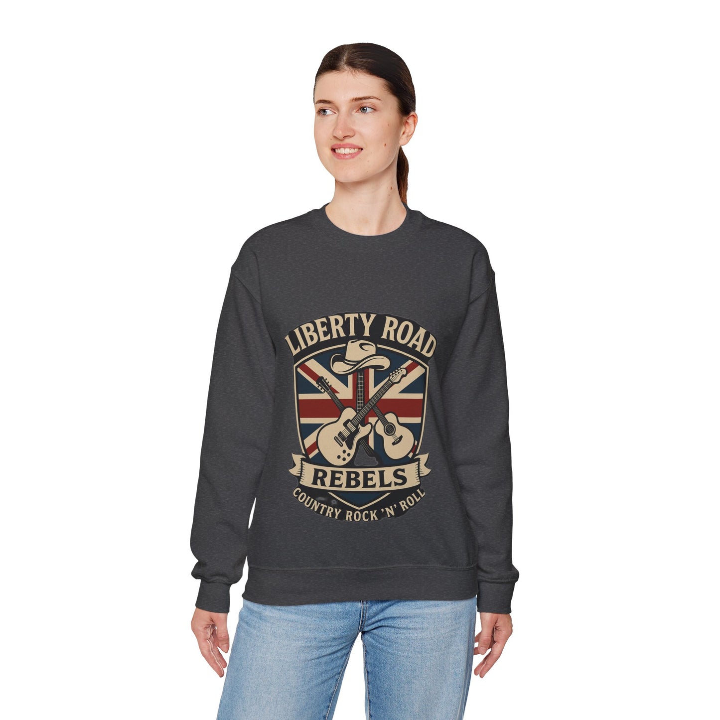 Liberty Road Rebels Britannia Sweatshirt Unisex Crewneck Longsleeve T-Shirt