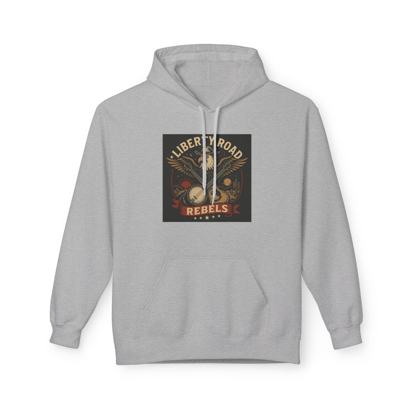 Liberty Road Rebels Vintage Americana Style Soft Fleece Hoodie