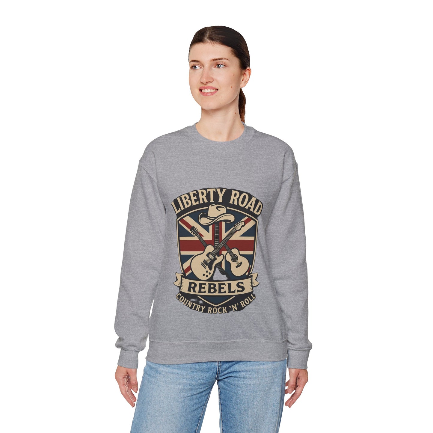 Liberty Road Rebels Britannia Sweatshirt Unisex Crewneck Longsleeve T-Shirt