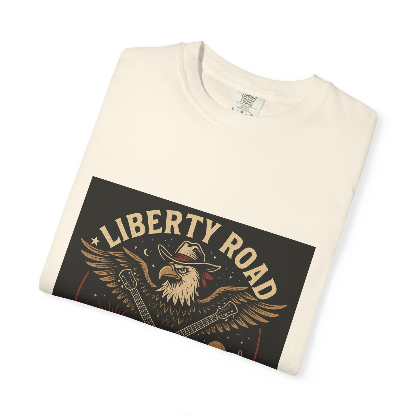 Liberty Road Rebels Vintage Americana Style Tee T-Shirt