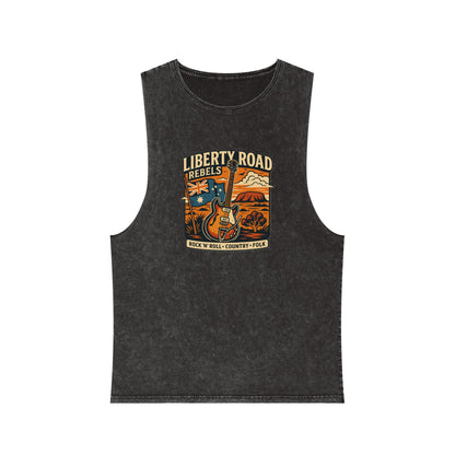 Liberty Road Rebels Australiana Vintage-Style Unisex Tank Top Singlet