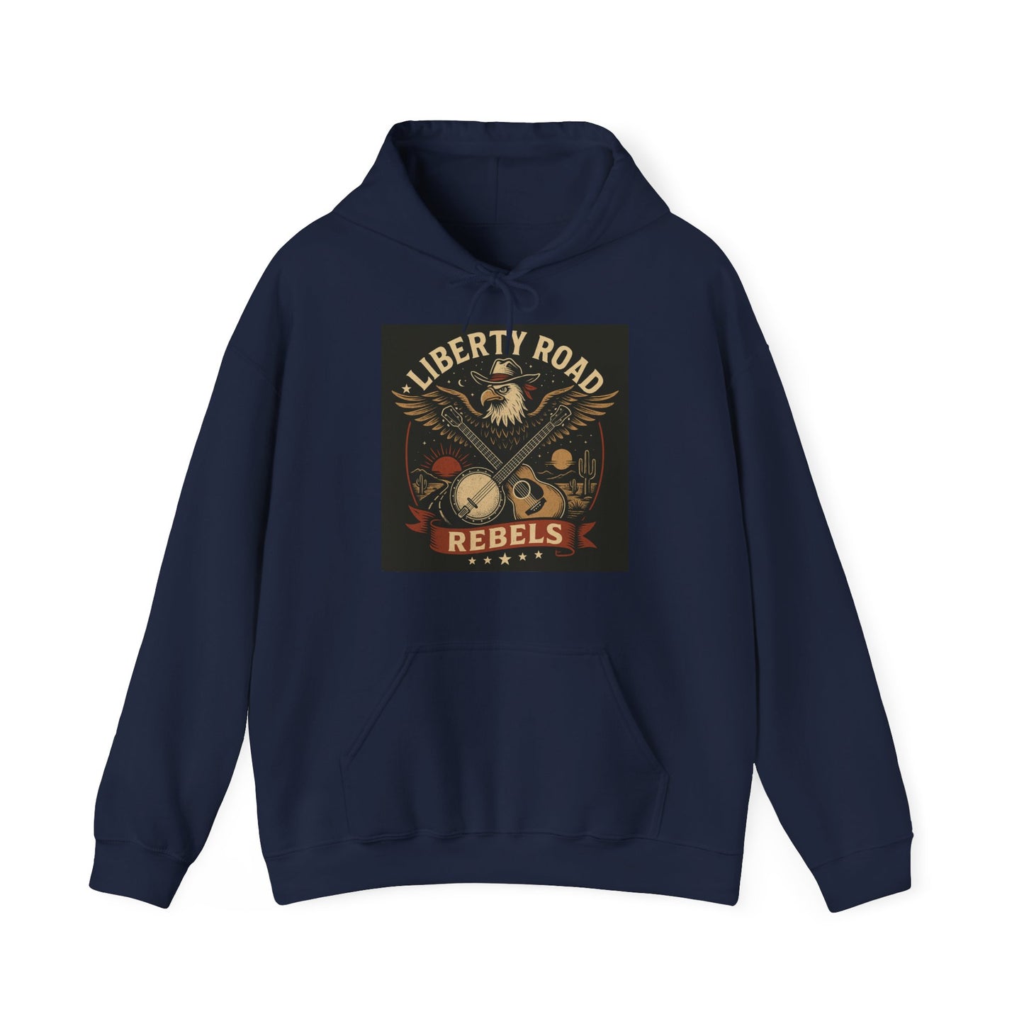 Liberty Road Rebels Vintage Americana Style Sweatshirt Unisex Hoodie