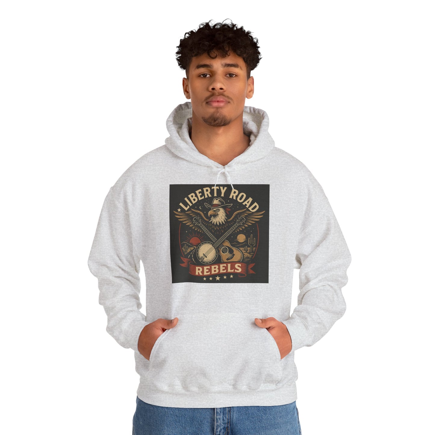 Liberty Road Rebels Vintage Americana Style Sweatshirt Unisex Hoodie