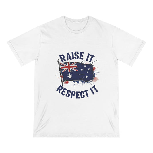 Raise It Respect It Australia Flag Graphic T-Shirt