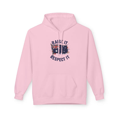 Unisex Raise It Respect It Australian Flag Hoodie