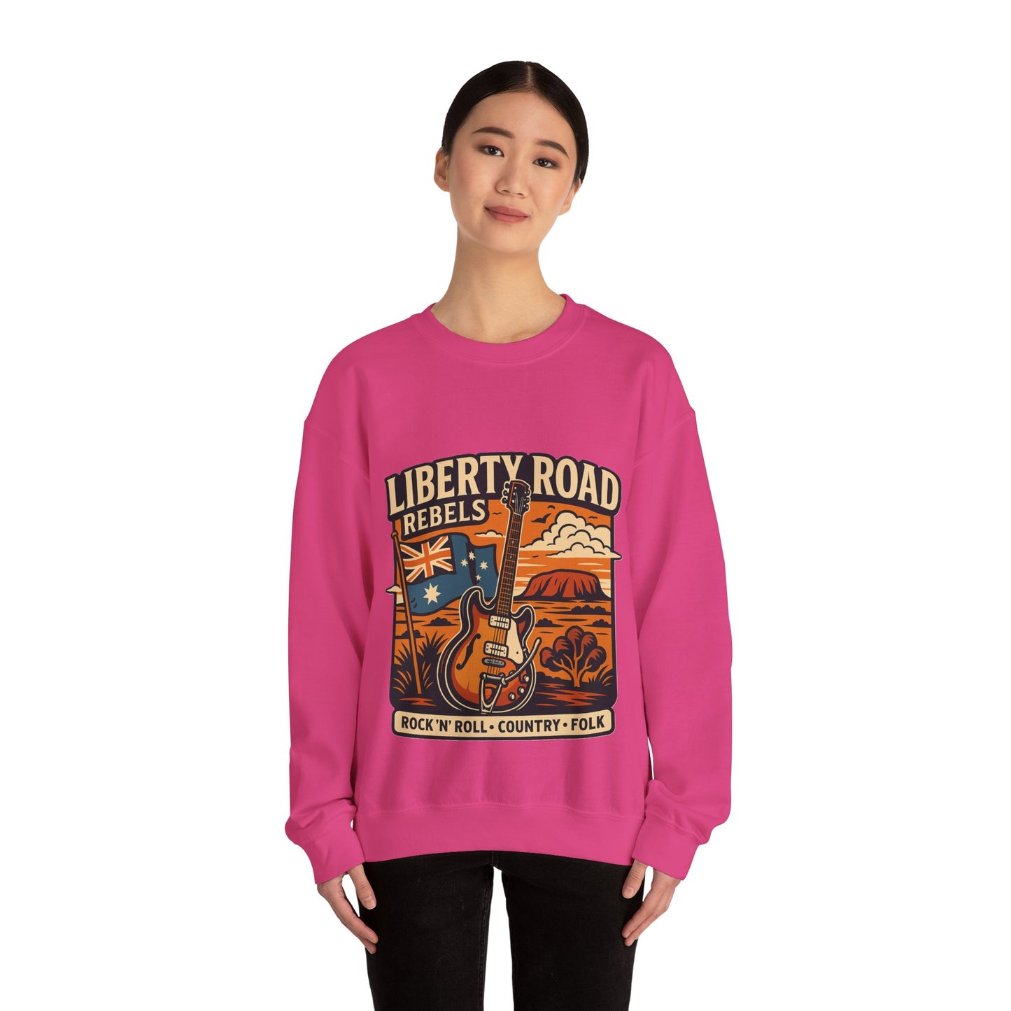 Liberty Road Rebels Australiana Cozy Crewneck Sweatshirt