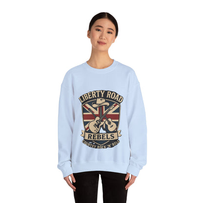 Liberty Road Rebels Britannia Sweatshirt Unisex Crewneck Longsleeve T-Shirt