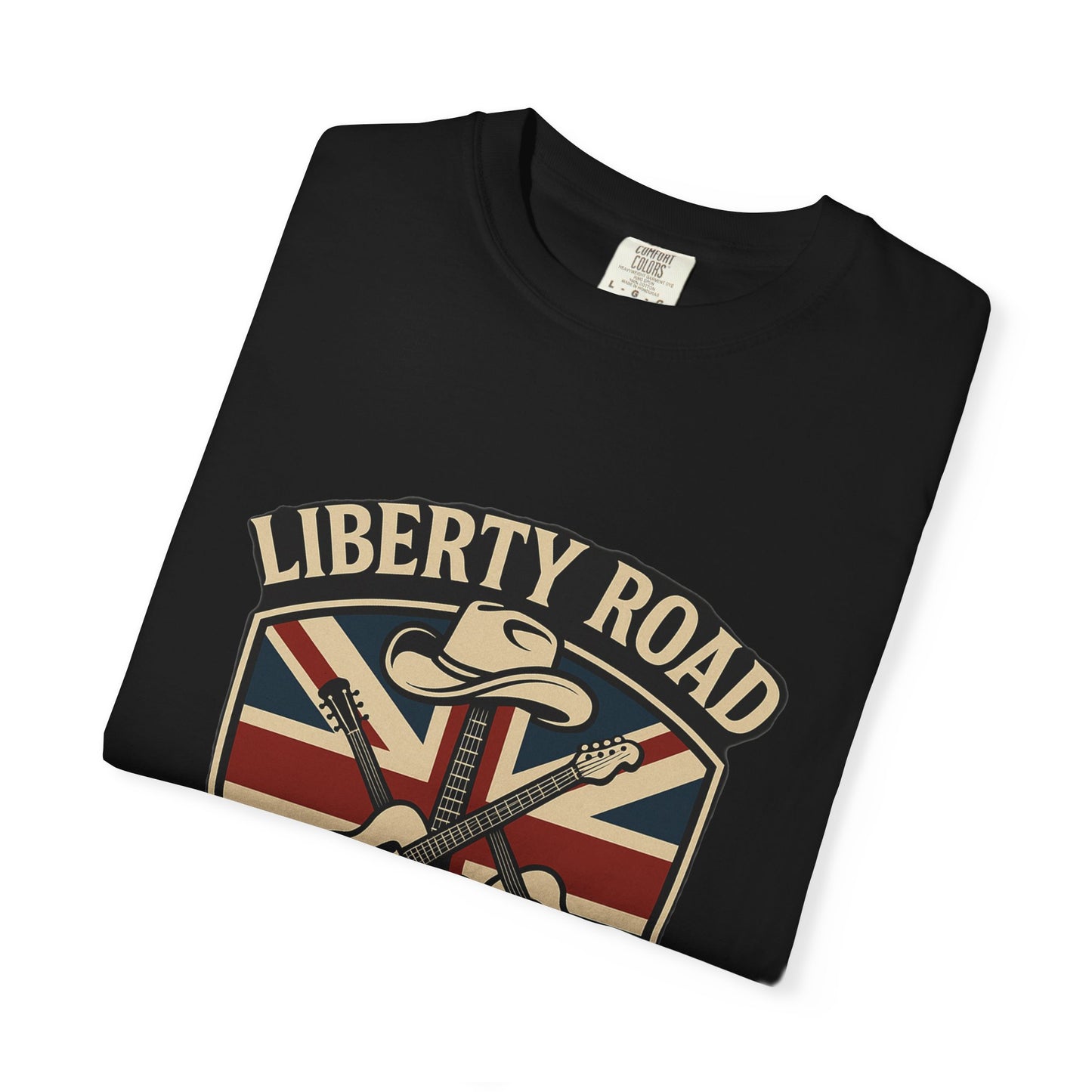 Liberty Road Rebels Britannia Rock 'N' Roll T-Shirt Vintage Style Tee